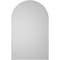 Ekena Millwork Round Top Surface Mount PVC Gable Vent w/ 2"W x 1-1/2"P Brickmould Frame, 24"W x 38"H GVPRT24X3802SN - alternate 3